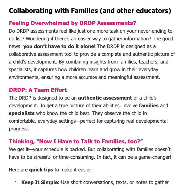 Screenshot from February 2025 Connect Newsletter