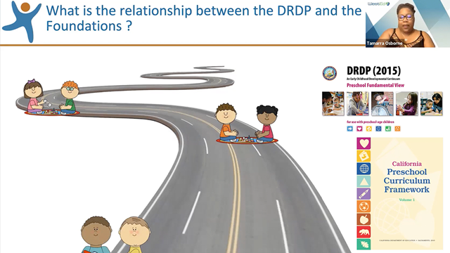Screenshot from recorded webinar: Using the Foundations in Inclusive Settings with Guest Speaker Tamarra Barrett-Osborne