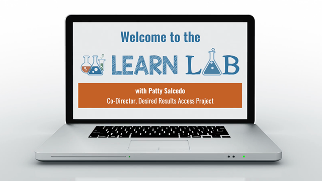 Screenshot from the Learn Lab: Using the DRDP to Measure Child Progress recorded webinar